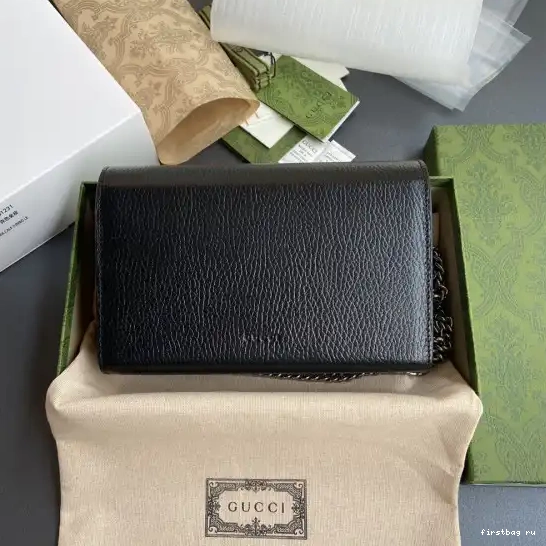 Firstbag ru mini Gucci bag Dionysus chain leather 0509